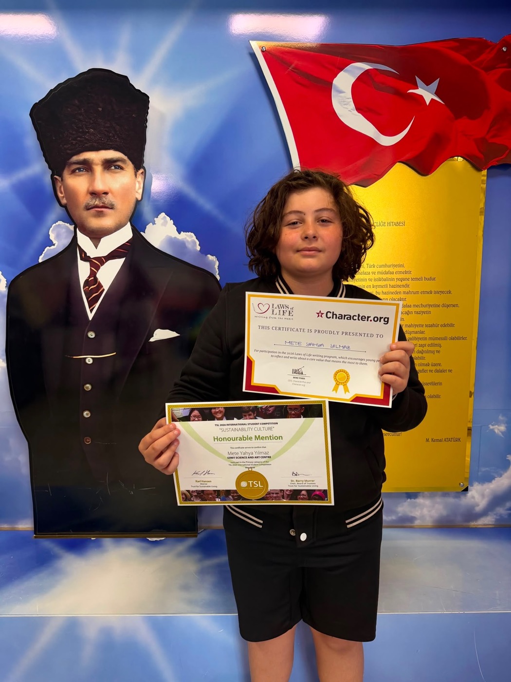 6. Sınıf Öğrencimiz Mete Yahya Yılmaz'dan Dört Farklı Başarı
