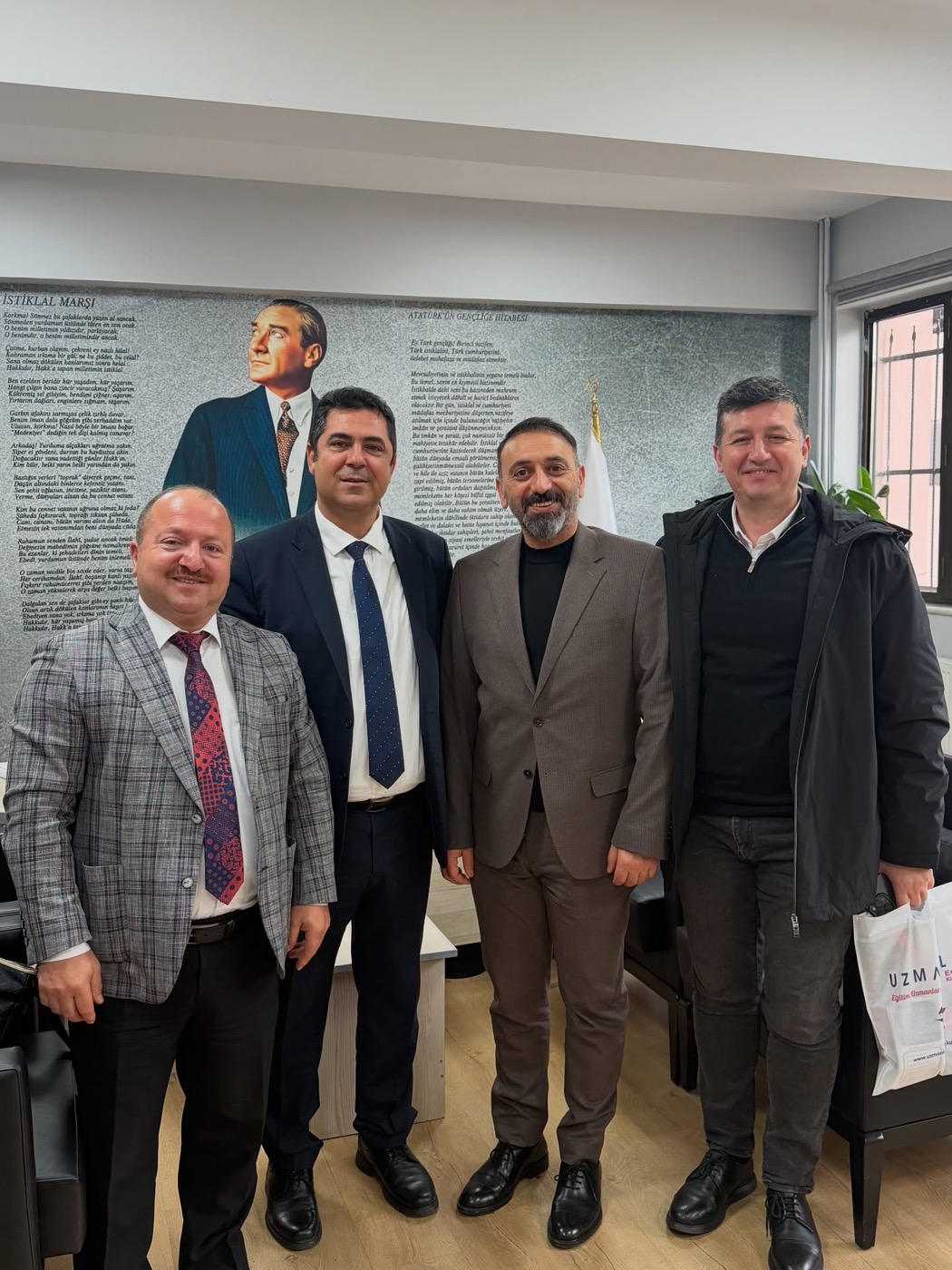 Atatürk Ortaokulu Müdürü Ali İlengiz'e Protokol Ziyareti